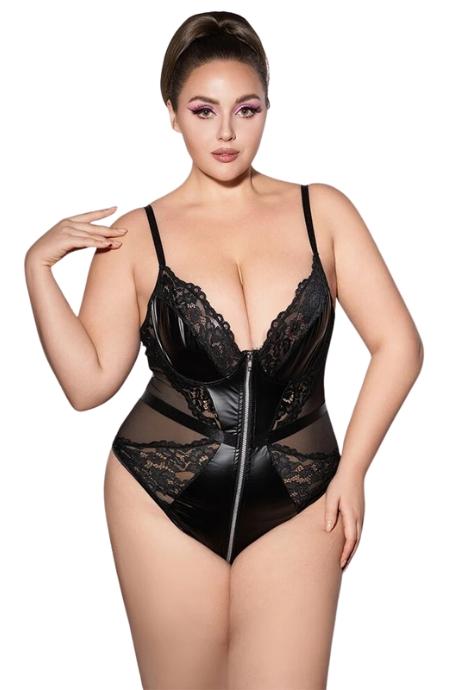 JSY Боди JSY P61153 Black Plus Size