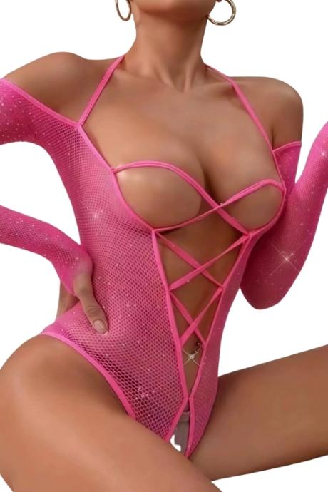 JSY Бодістокінг JSY WW7203 Barbie Pink колір