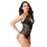 JSY Еротичний боді з глибоким декольте чорний колір