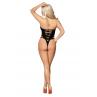 JSY Еротичний боді з відвертими вирізами "Крісті" чорний колір