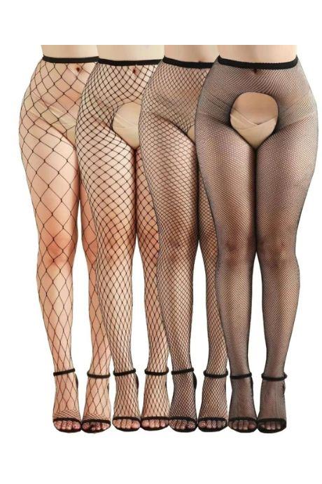 JSY Комплект колготок JSY WW7040-open Black 4 шт чорний колір