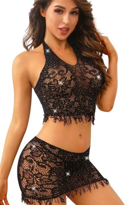 JSY Бодістокінг JSY «Чудова Жаклін» спідниця чорний колір