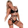 JSY Комплект жіночої еротичної білизни JSY 5962 чорний колір