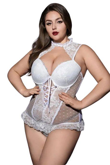 JSY Корсет JSY P61132 White Plus Size білий колір