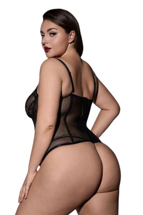 JSY Корсет JSY P61133 Black Plus Size чорний колір