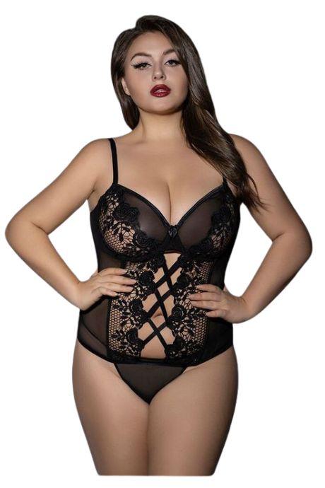 JSY Корсет JSY P61133 Black Plus Size чорний колір