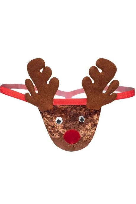 JSY Чоловічі еротичні труси «Олень» JSY 7276 коричневий колір