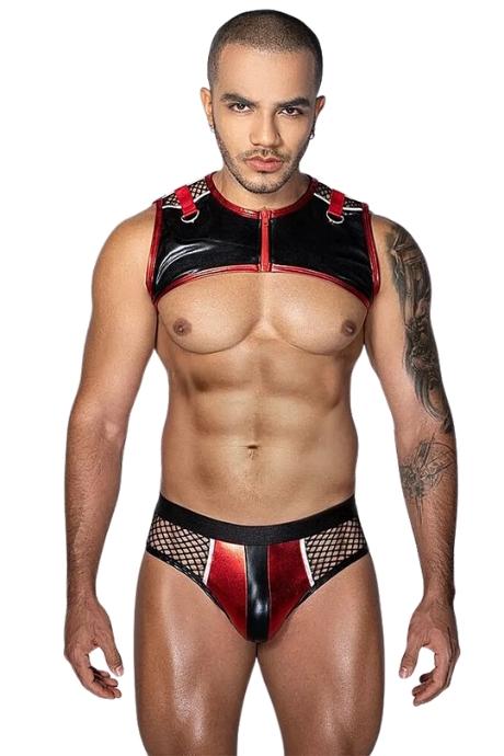 JSY Чоловічий еротичний комплект JSY 9166 чорний колір