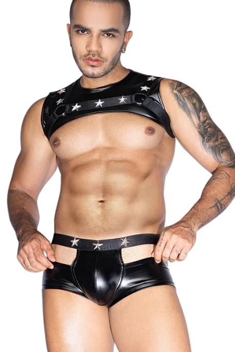 JSY Чоловічий еротичний комплект JSY 9167 чорний колір