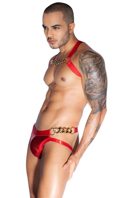 JSY Чоловічий еротичний комплект JSY 9171червоний колір