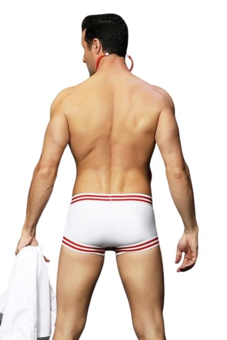 JSY Чоловічий еротичний костюм доктора “Дбайливий Генрі” White