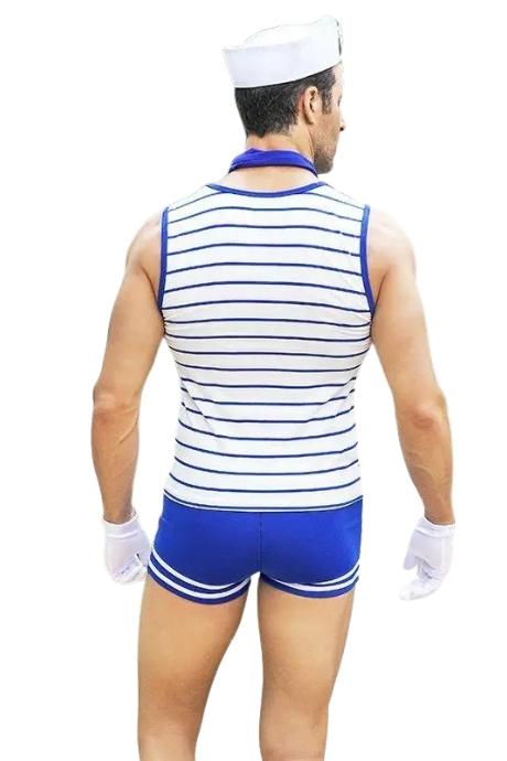 JSY Чоловічий еротичний костюм моряка "Зголоднілий Робін" синій колір