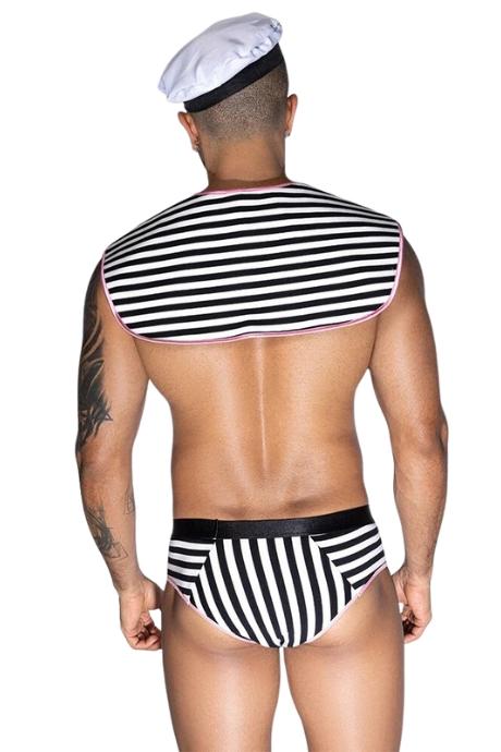 JSY Чоловічий еротичний костюм морячка JSY 9153 чорний колір