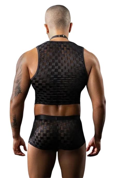 JSY Чоловічий еротичний костюм офіціанта JSY «Обаятельный Михаэль» метелик чорний колір