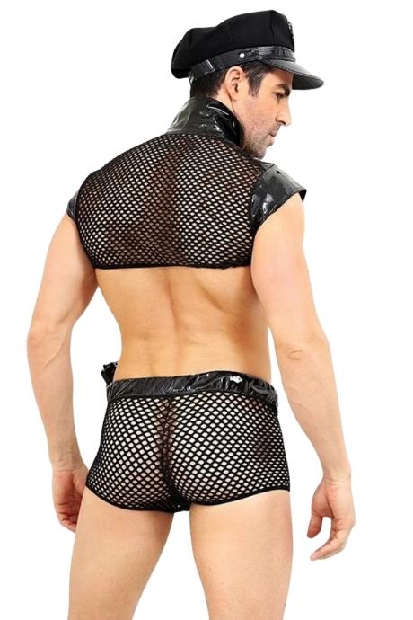 JSY Чоловічий еротичний костюм поліцейського "Суворий Альфред" Black колір