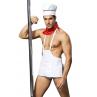 JSY Чоловічий еротичний костюм кухаря "Умілий Джек" білий колір