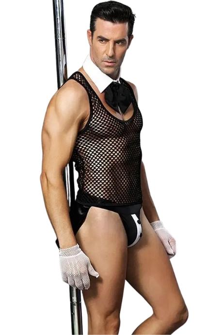 JSY Еротичний костюм офіціанта "Гарячий Деніел" Black колір