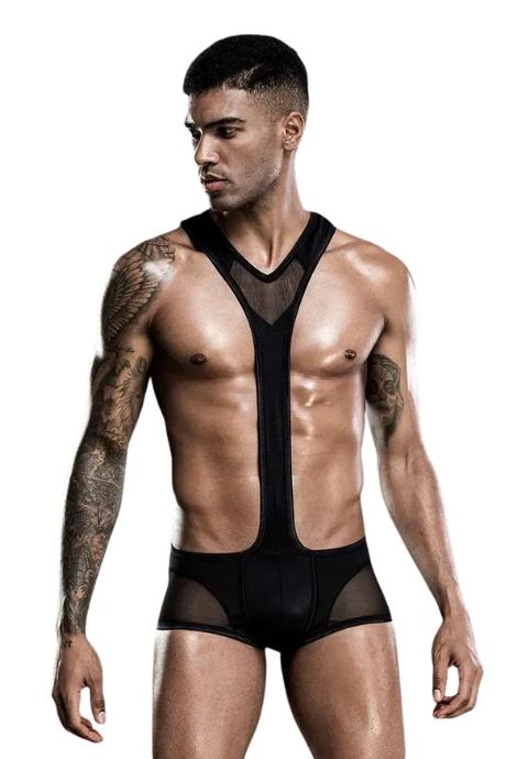 JSY Еротичний чоловічий боді "Потужний Саймон" Black колір