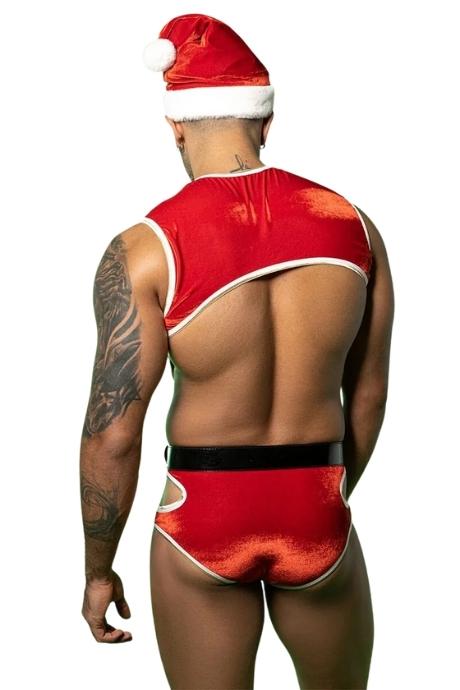 JSY Новорічний чоловічий еротичний костюм JSY 9132 червоний колір