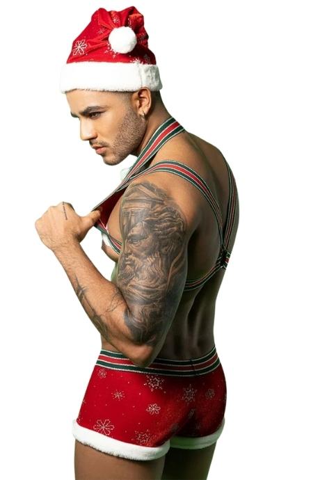 JSY Новорічний чоловічий еротичний костюм JSY 9133 червоний колір