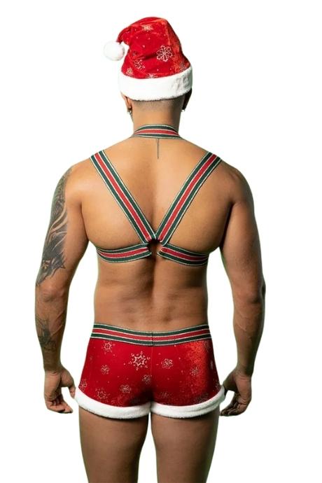 JSY Новорічний чоловічий еротичний костюм JSY 9133 червоний колір
