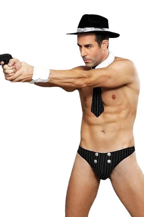 JSY Ролевой костюм гангстера “Опасный Джек” Black