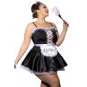 JSY Еротичний костюм покоївки JSY P61110 Plus Size чорний колір