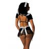 JSY Еротичний костюм покоївки "Розпусниця Лана" чорний колір