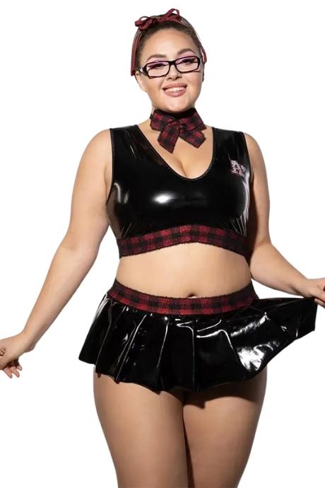 JSY Еротичний костюм JSY P61112 Plus Size чорний колір