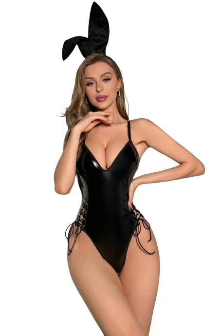JSY Еротичний костюм зайчика JSY JS228173 чорний колір