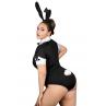 JSY Еротичний костюм зайчика JSY P61102 Plus Size чорний колір
