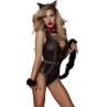 JSY Еротичний костюм кішечки "Шаловлива Кет" Black колір