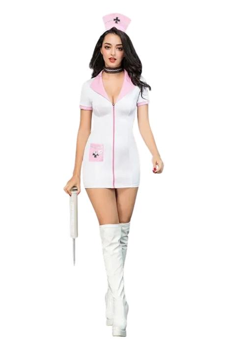 JSY Еротичний костюм медсестри "Сексуальна Ніколетта" White колір