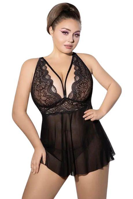 JSY Сукня JSY P61151 Black Plus Size чорний колір