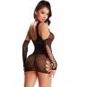 JSY Еротична сукня-бодістокінг JSY «Дика Фрея» сукня мітенки чорний колір