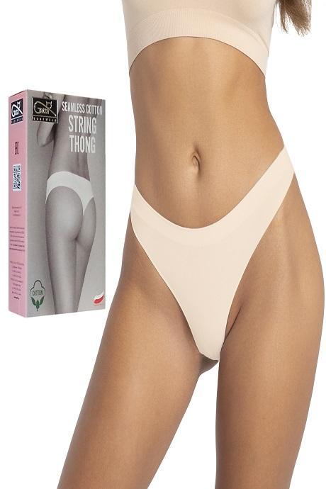 Распродажа Gatta сринги string thong seamless cotton light nude