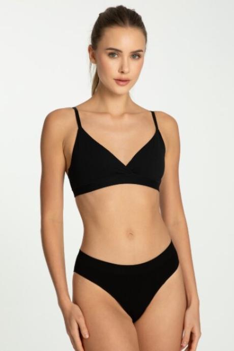 Julimex Труси жін Bamboo чорний колір