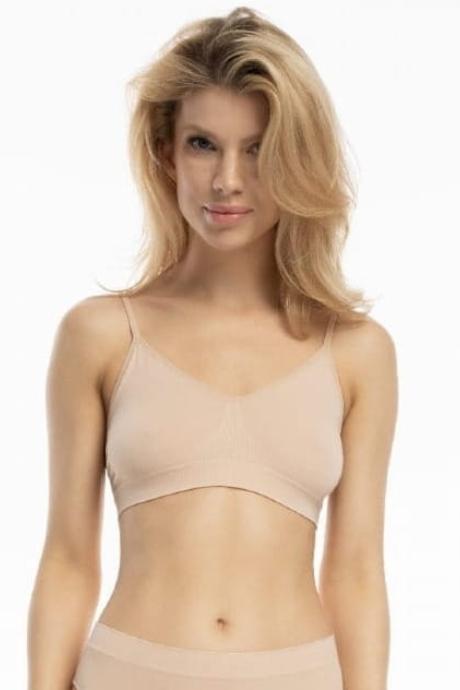 Julimex Топ жін Bamboo bralette bez колір