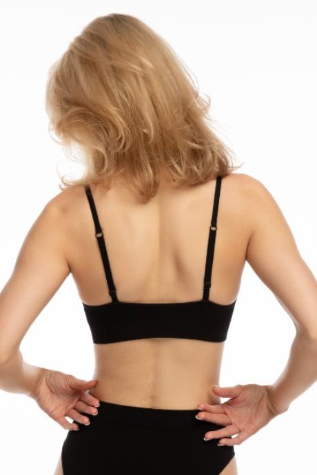 Julimex Топ жін Bamboo bralette czarny колір