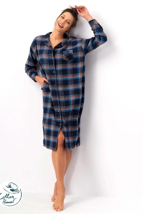 Key Сорочка жін LND 431 multicolor синій колір