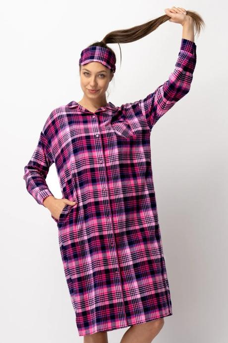 Key Сорочка жін LND 490 multicolor фіолетовий колір