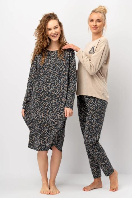 Key Сорочка жін LND 707 multicolor синій колір