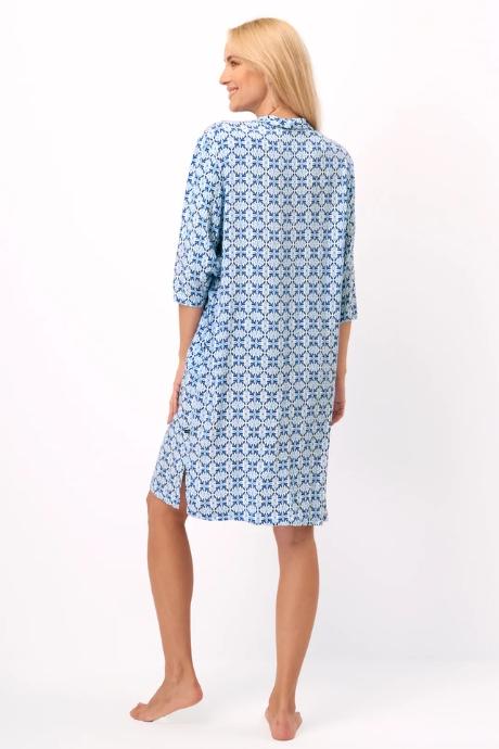 Key Сорочка жін LND 721 A25 multicolor блакитний колір