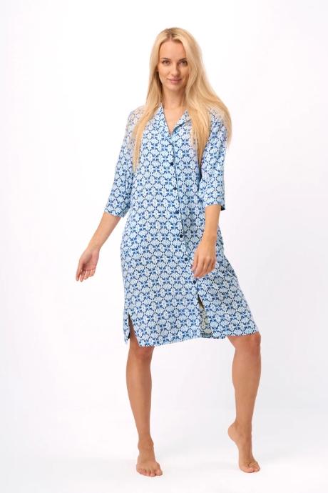 Key Сорочка жін LND 721 A25 multicolor блакитний колір