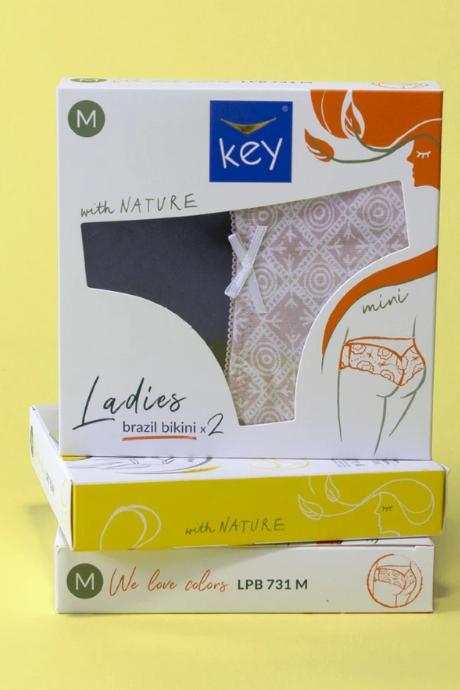 Key Труси жін LPB 731 multicolor коричневий колір