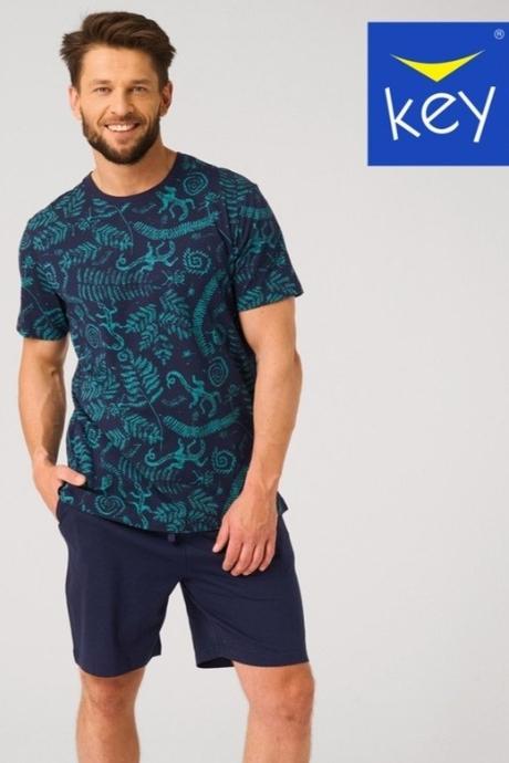 Key Піжама чол МNS 934 multicolor синій колір