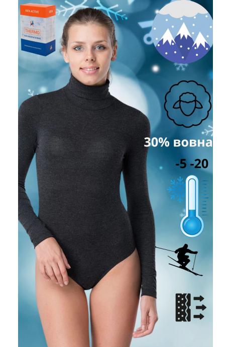 Распродажа KIFA 101Ш-БДЖ боди с шерстью. ЧОРНИЙ