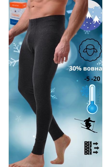 Распродажа KIFA 611Ш-КМ Кальсоны с шерстью. ЧОРНИЙ