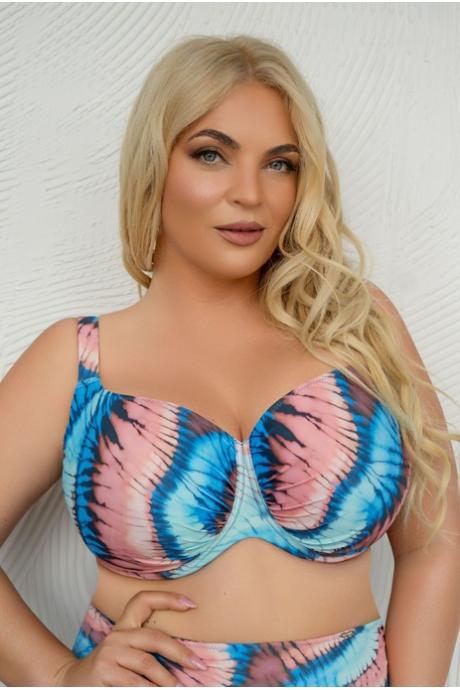 Kris Line Бюст купальний жін Soft Roma Fiji aquarella голубий