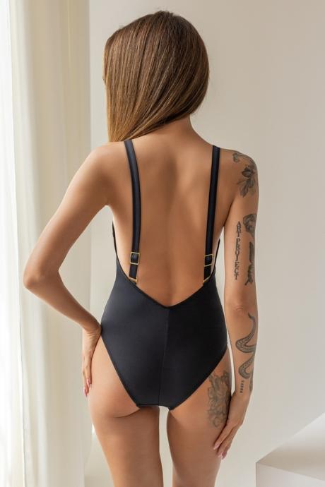 Kris Line Боді купальне жін Body Portofino black колір